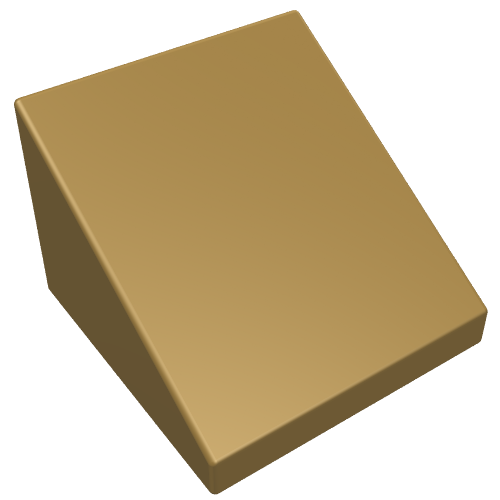LEGO 54200 Slope 30 1 x 1 x 2/3 in Pearl Gold - Authentic LEGO Part