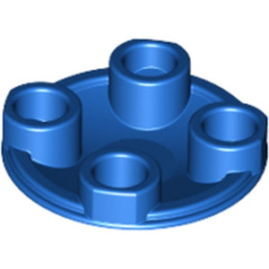 LEGO 2654 Plate, Round 2 x 2 with Rounded Bottom (Boat Stud) in Blue - Authentic LEGO Part
