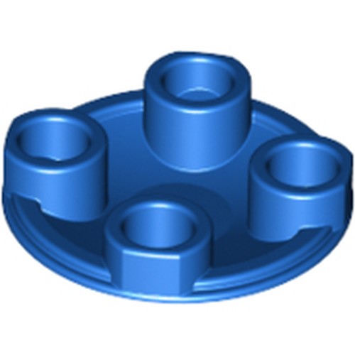 LEGO 2654 Plate, Round 2 x 2 with Rounded Bottom (Boat Stud) in Blue - Authentic LEGO Part