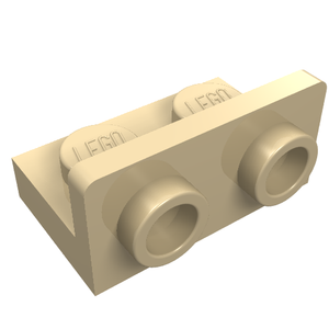 LEGO 99780 Bracket 1 x 2 - 1 x 2 Inverted in Tan - Authentic LEGO Part