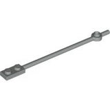 LEGO 42445 Bar  12L with 1 x 2 Plate End Solid Studs and 1 x 1 Round Plate End in Light Gray - Authentic LEGO Part