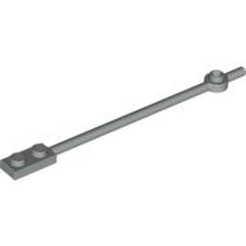 LEGO 42445 Bar  12L with 1 x 2 Plate End Solid Studs and 1 x 1 Round Plate End in Light Gray - Authentic LEGO Part