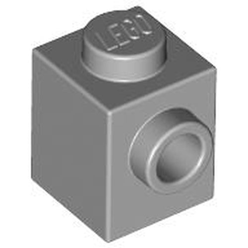 LEGO 87087 Brick, Modified 1 x 1 with Stud on Side in Light Bluish Gray - Authentic LEGO Part
