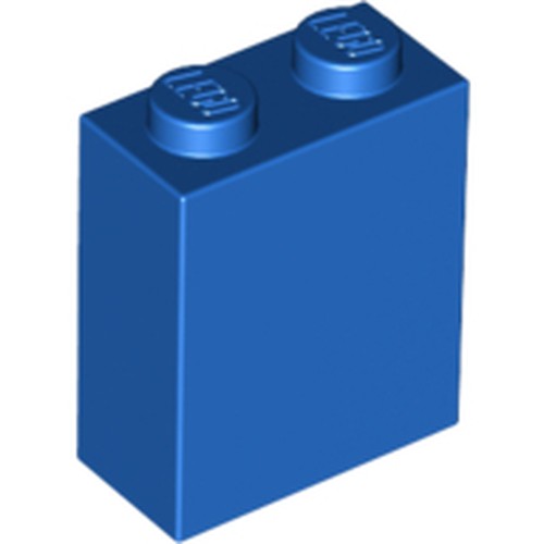 LEGO 3245c Brick 1 x 2 x 2 with Inside Stud Holder in Blue - Authentic LEGO Part