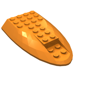 LEGO 87615 Aircraft Fuselage Aft Section Curved Top 6 x 10 in Orange - Authentic LEGO Part