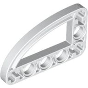 LEGO 32250 Technic, Liftarm, Modified L-Shape Quarter Ellipse Thin 3 x 5 in White - Authentic LEGO Part