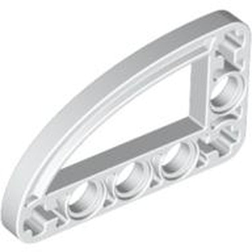 LEGO 32250 Technic, Liftarm, Modified L-Shape Quarter Ellipse Thin 3 x 5 in White - Authentic LEGO Part