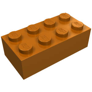 LEGO 3001 Brick 2 x 4 in Dark Orange - Authentic LEGO Part
