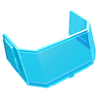 LEGO 46103 Glass for Windscreen 4 x 6 x 4 Cab with Hinge in Trans-Light Blue - Authentic LEGO Part