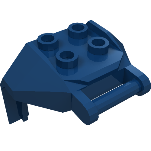 LEGO 27167 Large Figure Armor, Chest with 4 Studs and Bar Handle in Dark Blue - Authentic LEGO Part