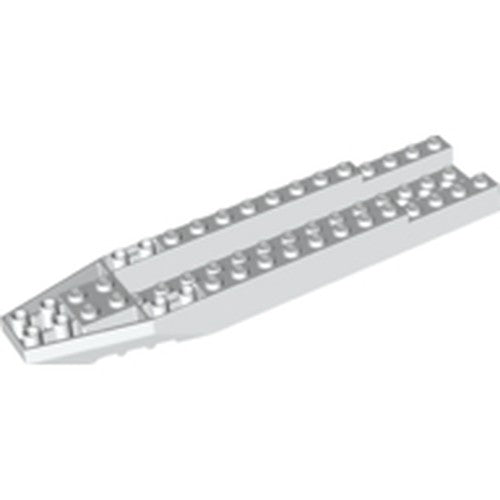 LEGO 42863 Aircraft Fuselage Forward Bottom Angular 4 x 18 x 1 1/3 with 2 x 14 Recessed Center and 13 Holes - Main Product Image