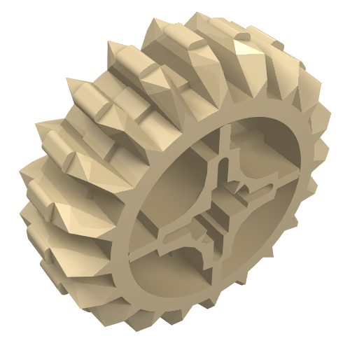 LEGO 32269 Technic, Gear 20 Tooth Double Bevel in Tan - Authentic LEGO Part