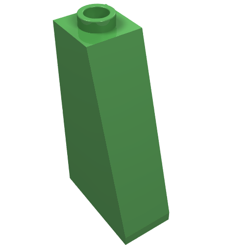 LEGO 4460b Slope 75 2 x 1 x 3 - Hollow Stud in Bright Green - Authentic LEGO Part