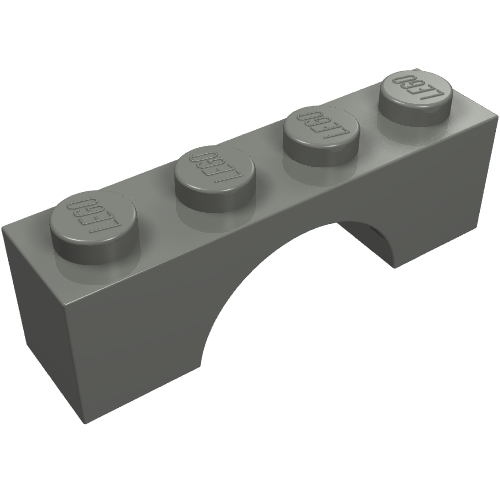 LEGO 3659 Arch 1 x 4 in Dark Bluish Gray - Authentic LEGO Part