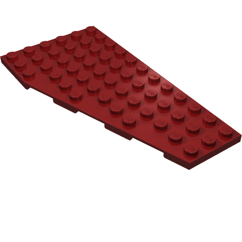 LEGO 30356 Wedge, Plate 12 x 6 Right in Dark Red - Authentic LEGO Part