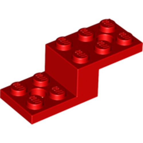 LEGO 11215 Bracket 5 x 2 x 1 1/3 with 2 Holes and Bottom Tube in Red - Authentic LEGO Part