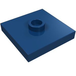 LEGO 87580 Plate, Modified 2 x 2 with Groove and 1 Stud in Center (Jumper) in Dark Blue - Authentic LEGO Part