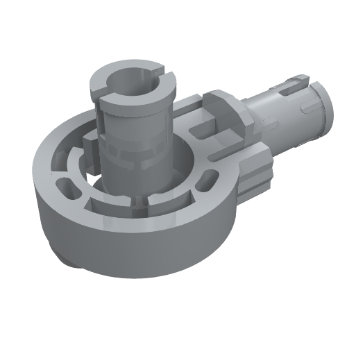 LEGO 47455 Technic Rotation Joint Ball Loop with 2 Perpendicular Pins with Friction in Light Bluish Gray - Authentic LEGO Part
