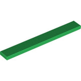 LEGO 4162 Tile 1 x 8 in Green - Authentic LEGO Part