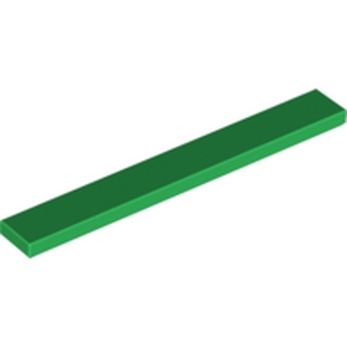 LEGO 4162 Tile 1 x 8 in Green - Authentic LEGO Part