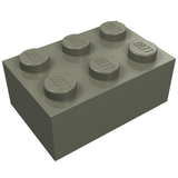 LEGO 3002 Brick 2 x 3 in Dark Gray - Authentic LEGO Part