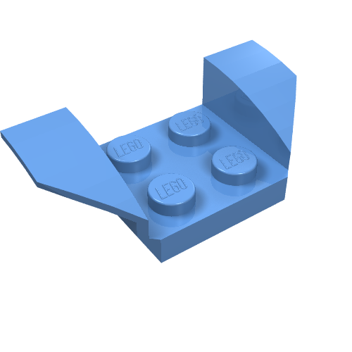 LEGO 41854 Vehicle, Mudguard 2 x 4 with Flared Wings in Medium Blue - Authentic LEGO Part
