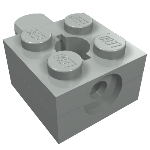 LEGO 792c02 Arm Holder Brick 2 x 2 with Round Top Hole with Arm (792 / 793 / 795) - Main Product Image