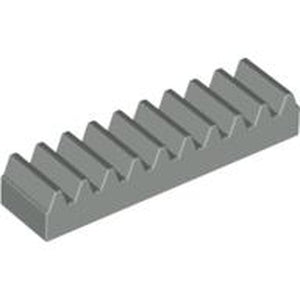 LEGO 3743 Technic, Gear Rack 1 x 4 in Light Gray - Authentic LEGO Part