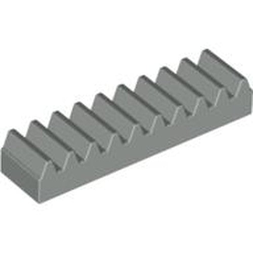 LEGO 3743 Technic, Gear Rack 1 x 4 in Light Gray - Authentic LEGO Part