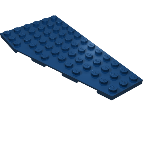 LEGO 30356 Wedge, Plate 12 x 6 Right in Dark Blue - Authentic LEGO Part