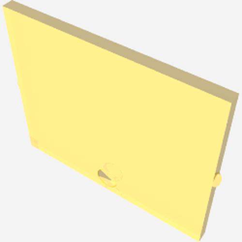 LEGO 3855a Glass for Window 1 x 4 x 3 with Circle - Main Product Image