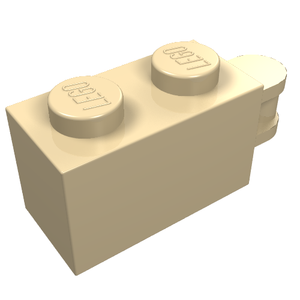 LEGO 34816 Brick, Modified 1 x 2 with Bar Handle on End - Bar Flush with Edge in Tan - Authentic LEGO Part