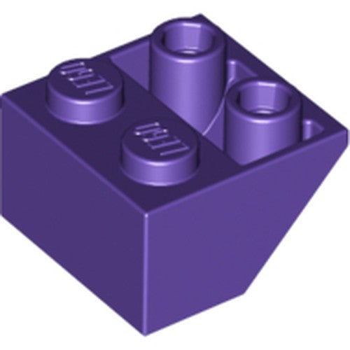 LEGO 3660 Slope, Inverted 45 2 x 2 with Flat Bottom Pin in Dark Purple - Authentic LEGO Part