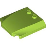 LEGO 45677 Wedge 4 x 4 x 2/3 Triple Curved in Lime - Authentic LEGO Part