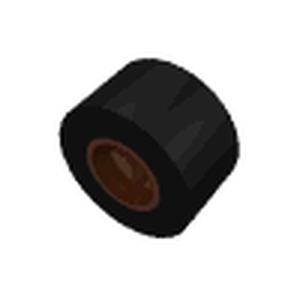 LEGO 30027bc01 Wheel 8mm D. x 9mm for Slicks, Hole Notched for Wheels Holder Pin with  Tire Smooth Small Wide Slick (30027b / 30028) in Reddish Brown - Authentic LEGO Part