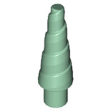 LEGO 89522 Horn, Unicorn / Spiral in Sand Green - Authentic LEGO Part