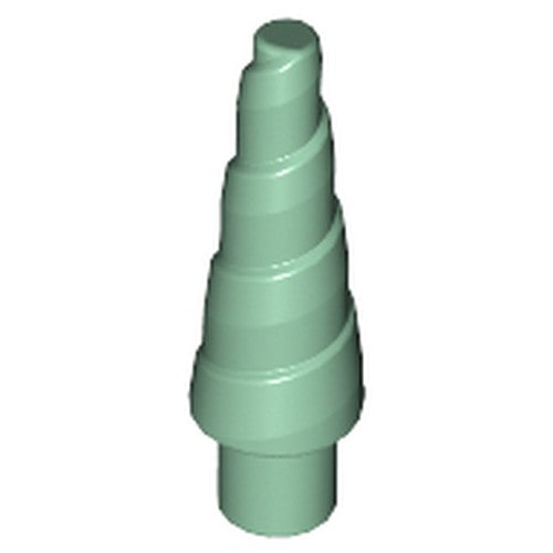 LEGO 89522 Horn, Unicorn / Spiral in Sand Green - Authentic LEGO Part