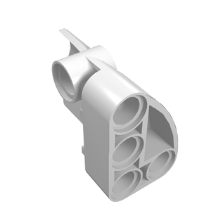 LEGO 87080 Technic, Panel Fairing # 1 Small Smooth Short, Side A in White - Authentic LEGO Part