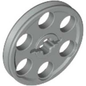 LEGO 4185 Technic Wedge Belt Wheel (Pulley) in Light Gray - Authentic LEGO Part