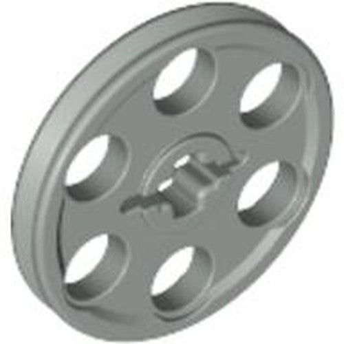 LEGO 4185 Technic Wedge Belt Wheel (Pulley) in Light Gray - Authentic LEGO Part