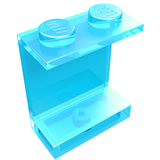 LEGO 4864a Panel 1 x 2 x 2 - Solid Studs in Trans-Light Blue - Authentic LEGO Part
