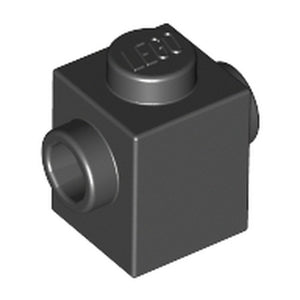 LEGO 47905 Brick, Modified 1 x 1 with Studs on 2 Sides, Opposite in Black - Authentic LEGO Part