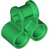 LEGO 32291 Light Bluish Gray Technic, Axle and Pin Connector Perpendicular Double in Green - Authentic LEGO Part