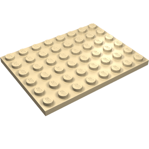 LEGO 3036 Plate 6 x 8 in Tan - Authentic LEGO Part