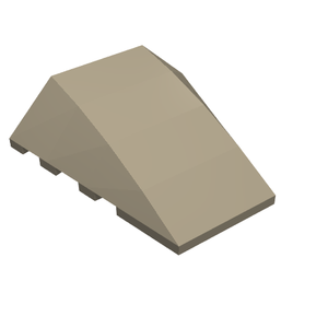 LEGO 47753 Wedge 4 x 4 Triple Curved No Studs in Dark Tan - Authentic LEGO Part