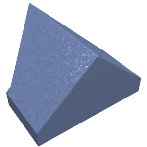 LEGO 3049c Slope 45 2 x 1 Double / Inverted with Bottom Stud Holder in Sand Blue - Authentic LEGO Part