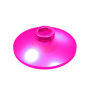 LEGO 4740 Dish 2 x 2 Inverted (Radar) in Trans-Dark Pink - Authentic LEGO Part