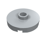 LEGO 18674 Tile, Round 2 x 2 with Open Stud in Light Bluish Gray - Authentic LEGO Part