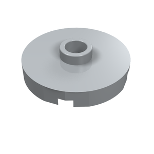 LEGO 18674 Tile, Round 2 x 2 with Open Stud in Light Bluish Gray - Authentic LEGO Part