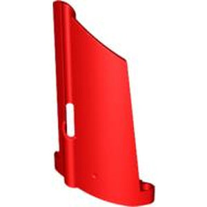 LEGO 44350 Technic, Panel Fairing #20 Large Long, Small Hole, Side A in Red - Authentic LEGO Part